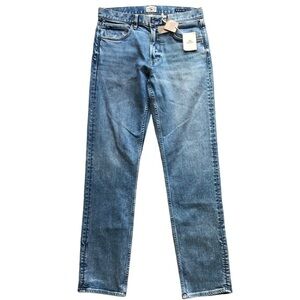 Faherty Mens Jeans Organic Cotton Slim Straight Sandy Point Washed Cotton 30X32
